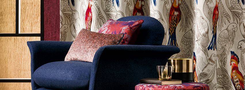 fauteuil bleu